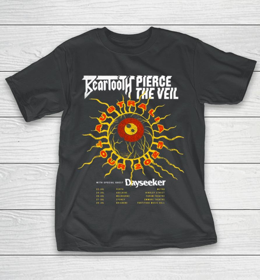 Beartooth X Pierce The Veil Australia Tour 2023 T-Shirt