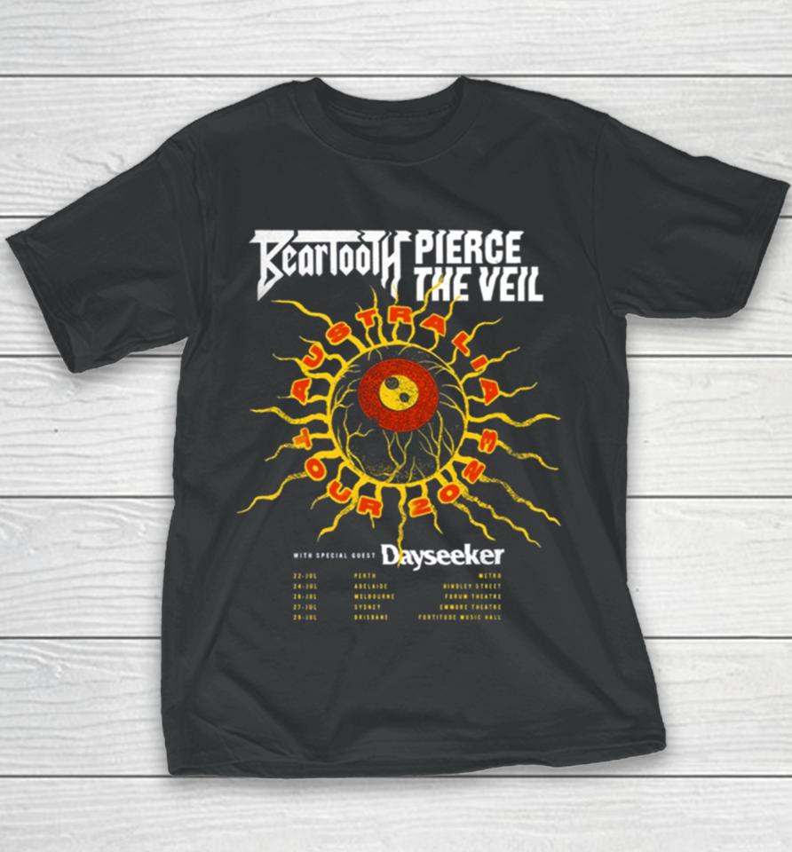 Beartooth X Pierce The Veil Australia Tour 2023 Youth T-Shirt