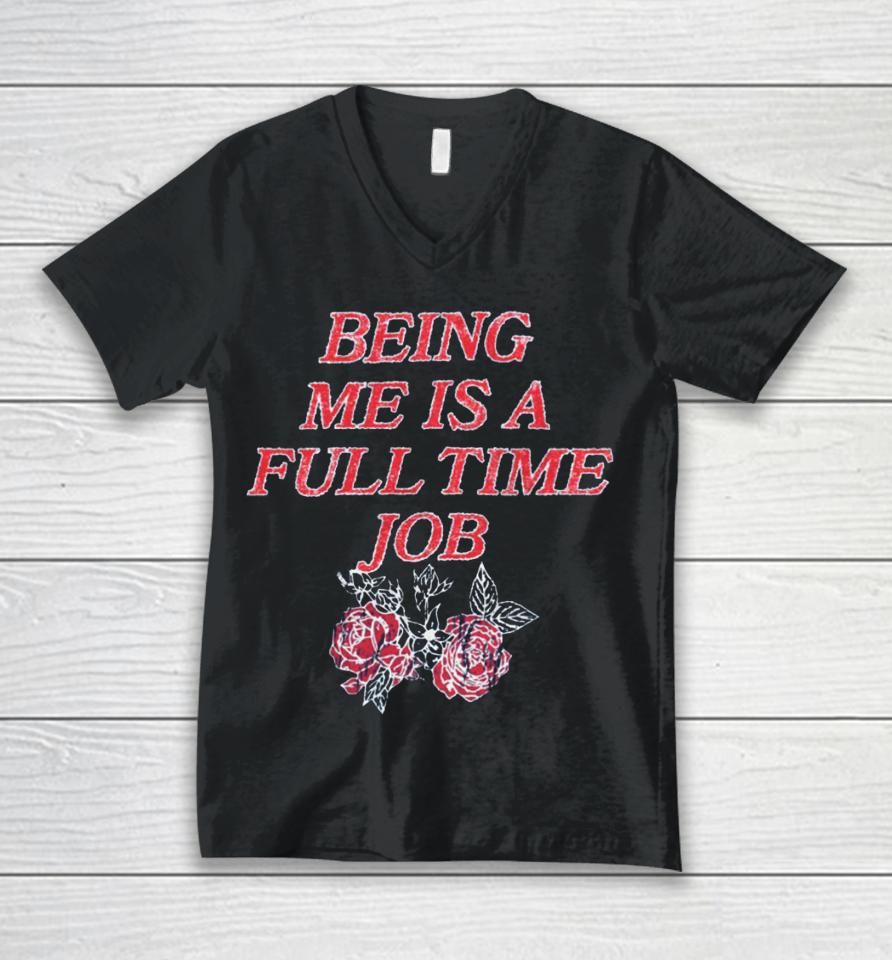 Beautiful Bastard Being Me Is A Full Time Job Unisex V-Neck T-Shirt