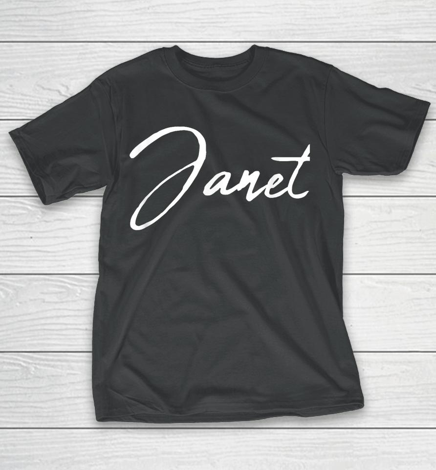 Beautiful Feminine Janet Handwritten Font T-Shirt