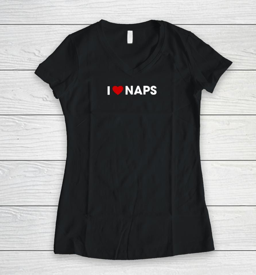 Beautifulbastard I Love Naps Women V-Neck T-Shirt