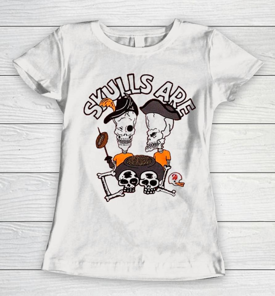 Beavis And Butt Head X Tampa Bay Buccaneers Skulls Women T-Shirt