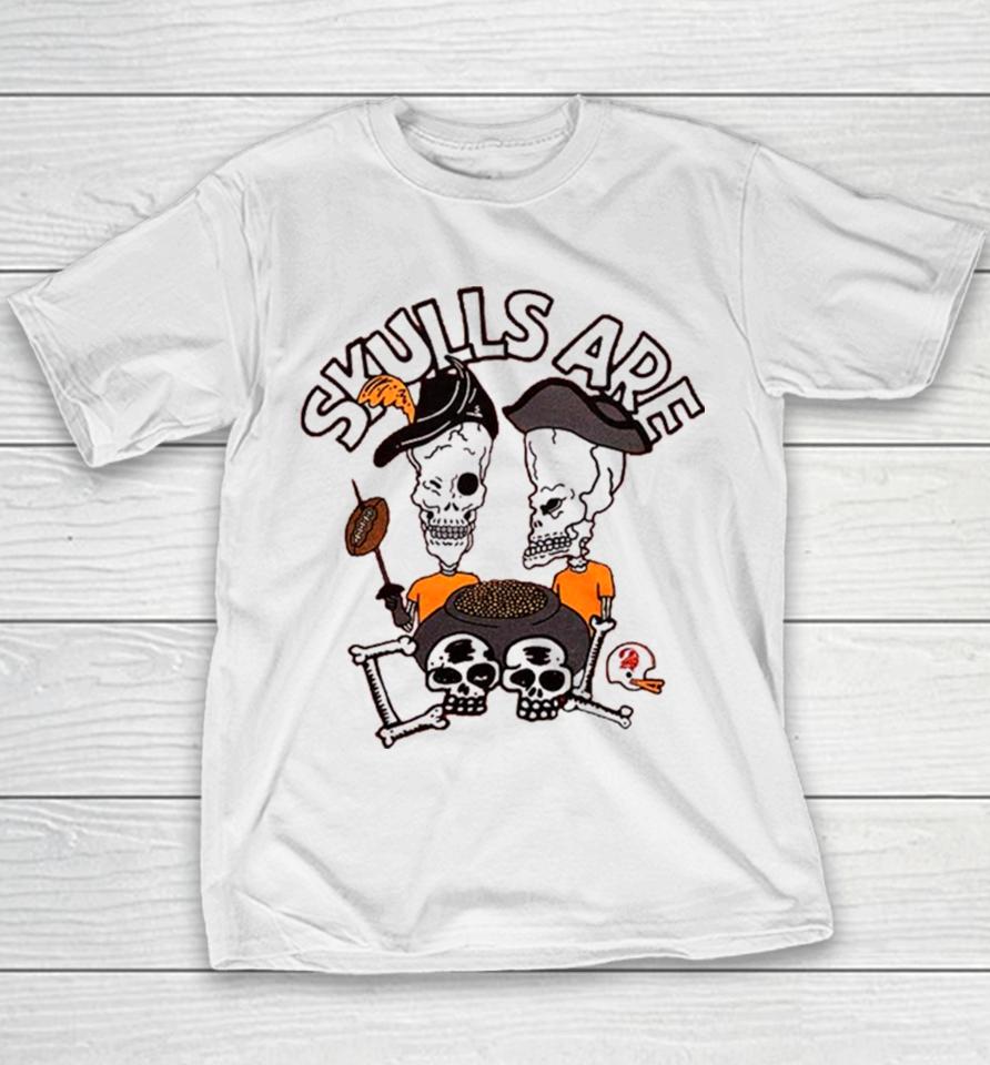 Beavis And Butt Head X Tampa Bay Buccaneers Skulls Youth T-Shirt