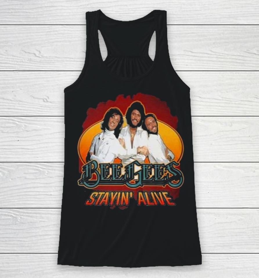 Bee Gees Stayin’ Alive Racerback Tank