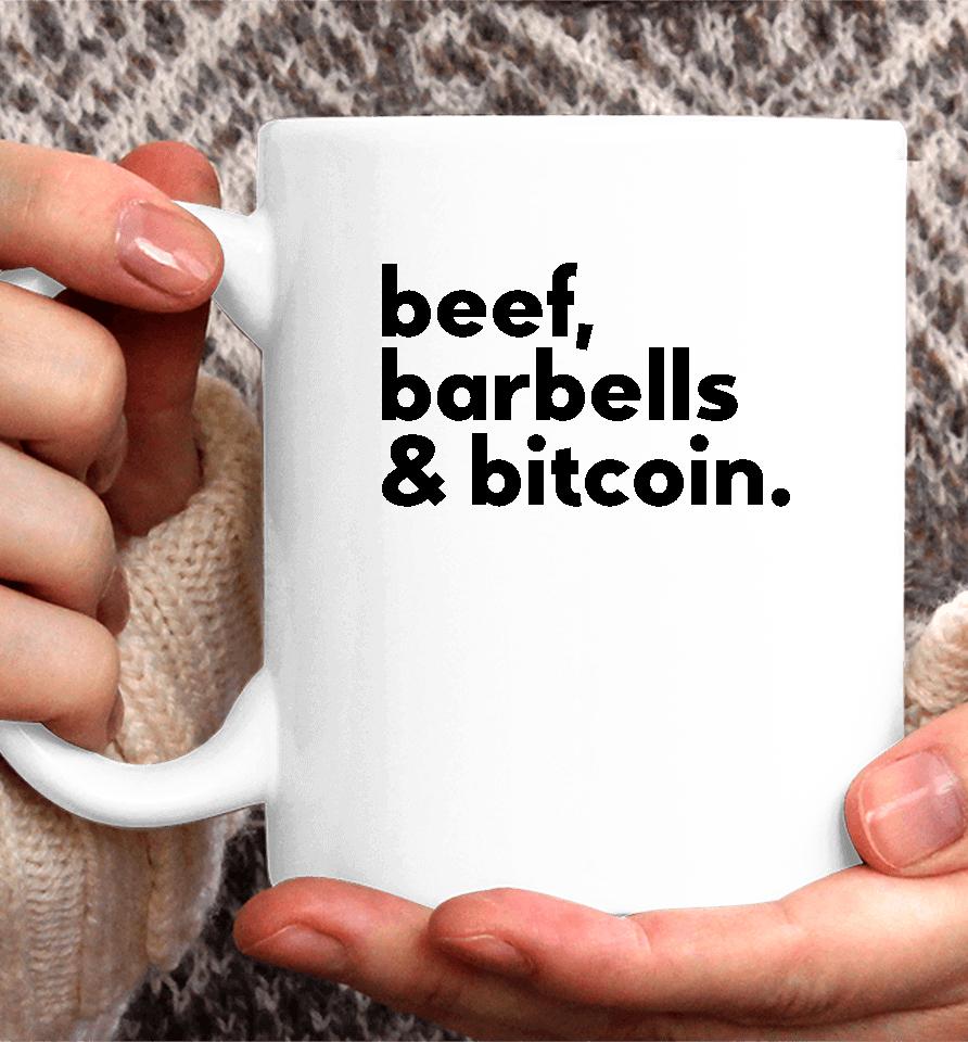 Beef Barbells &Amp; Bitcoin Coffee Mug
