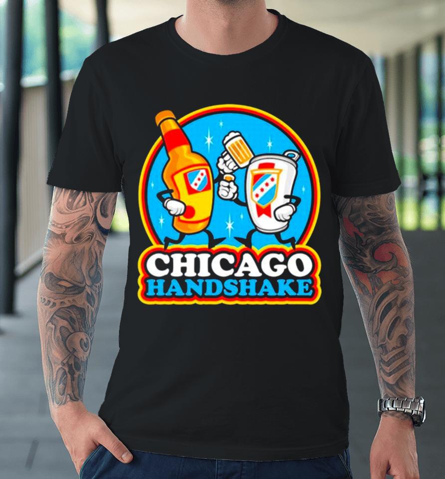 Beer Chicago Handshake Premium T-Shirt