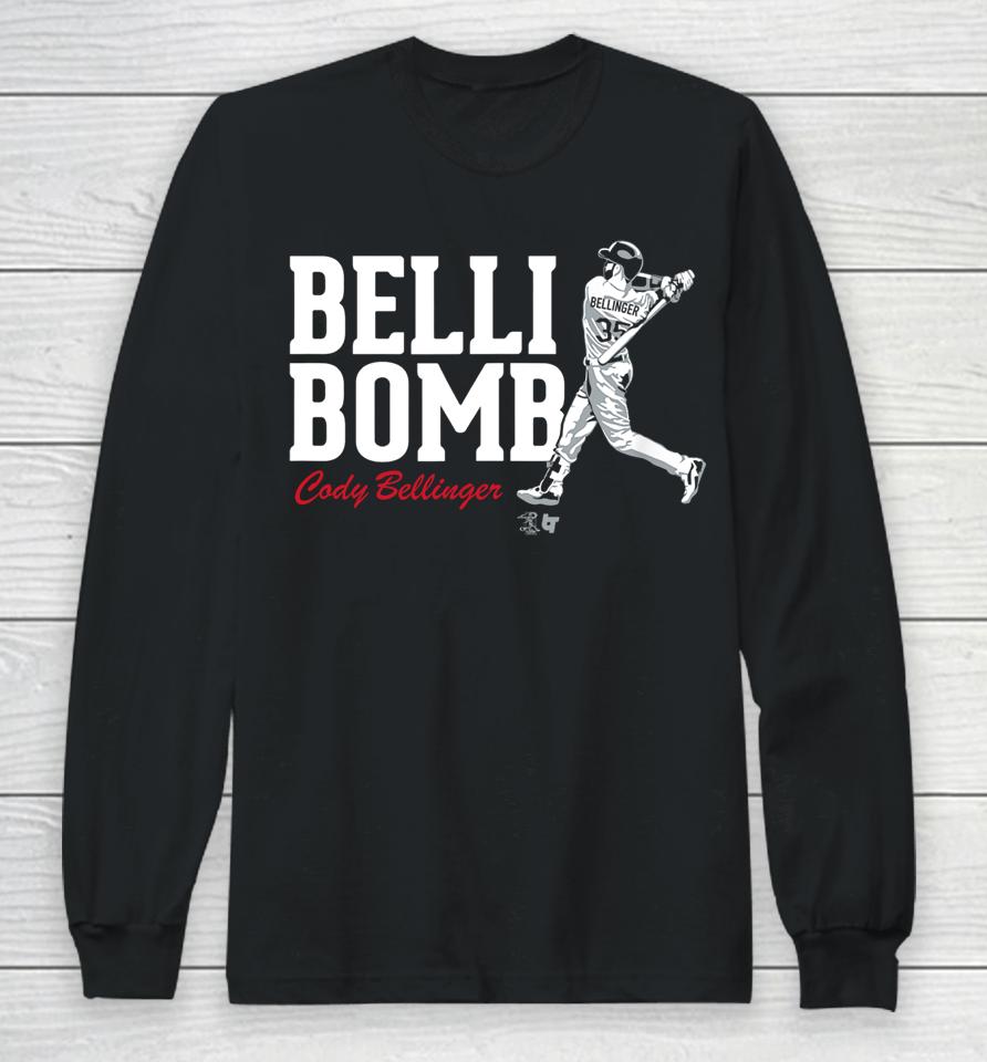 Belli-Bomb Chicago Swing Cody Bellinger Long Sleeve T-Shirt