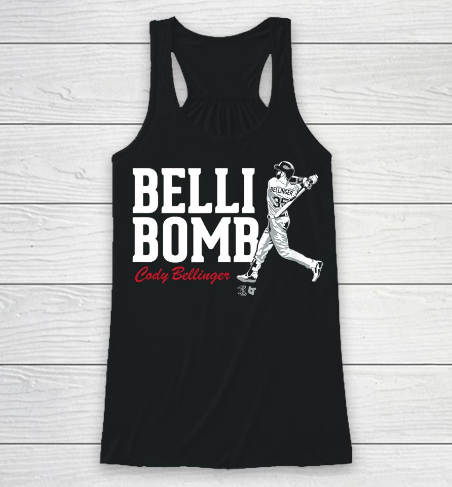 Belli-Bomb Chicago Swing Cody Bellinger Racerback Tank