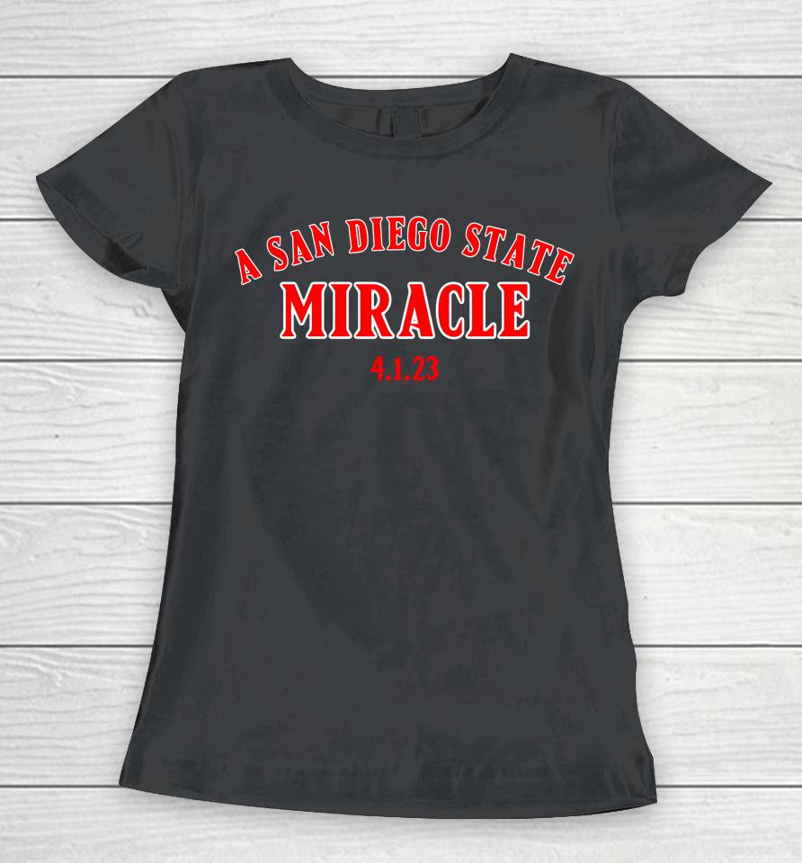 Ben And Woods Merch A San Diego State Miracle Women T-Shirt