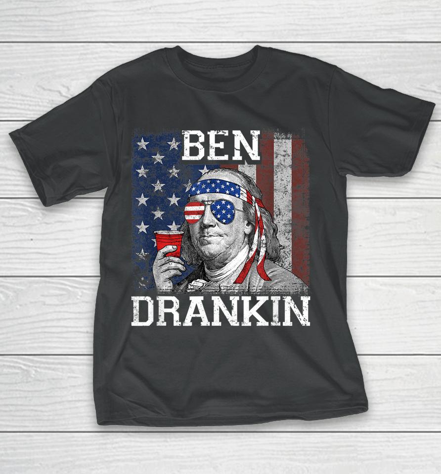 Ben Drankin Beer 4Th Of July Funny Patriotic Usa T-Shirt