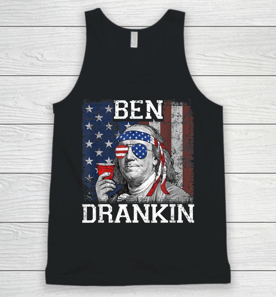 Ben Drankin Beer 4Th Of July Funny Patriotic Usa Unisex Tank Top