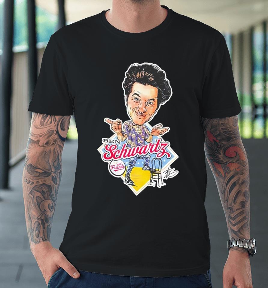 Ben Schwartz And Friends Cartoon Premium T-Shirt