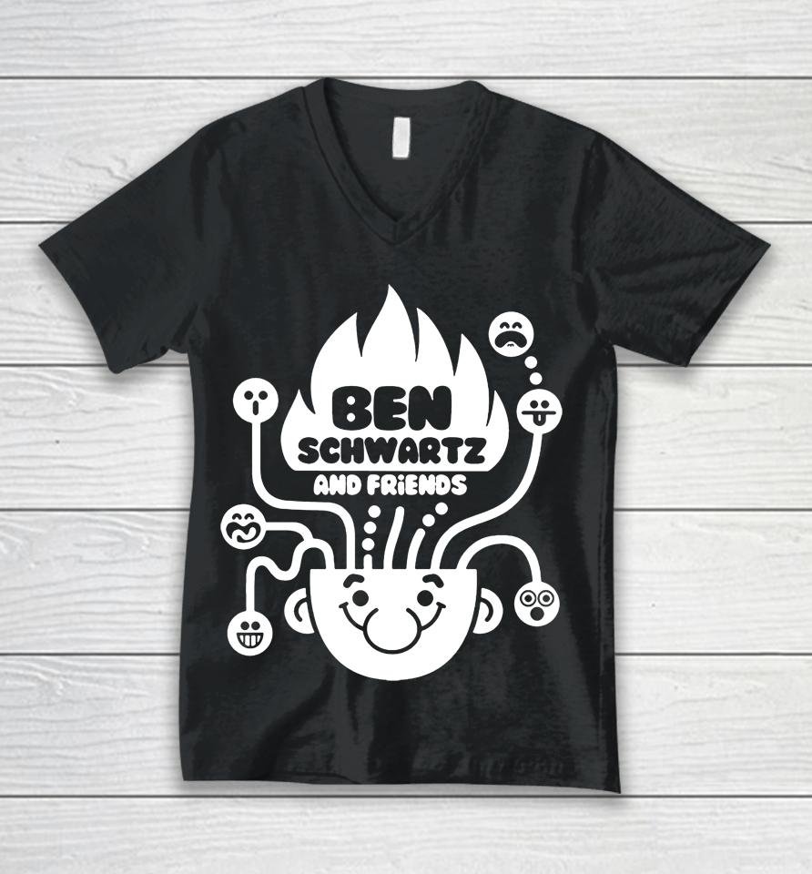 Ben Schwartz And Friends Unisex V-Neck T-Shirt