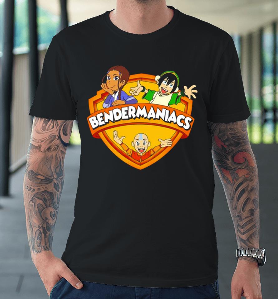 Bendermaniacs The Last Airbender In The Style Of Animaniacs Premium T-Shirt