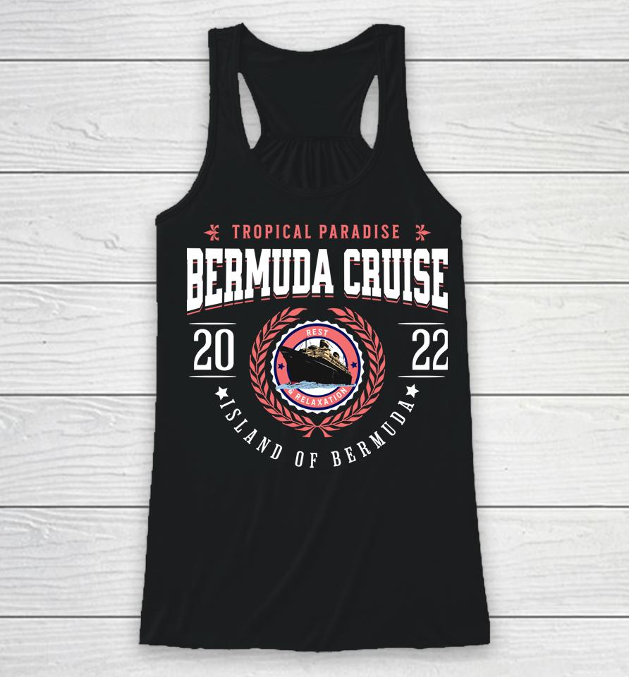 Bermuda Cruise 2022 Classic Crest Souvenir Tourist Racerback Tank