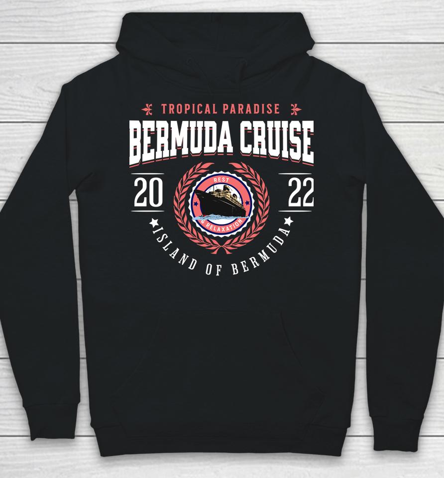 Bermuda Cruise 2022 Classic Crest Souvenir Tourist Hoodie