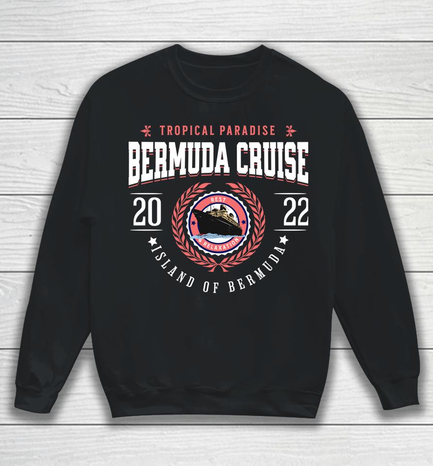 Bermuda Cruise 2022 Classic Crest Souvenir Tourist Sweatshirt