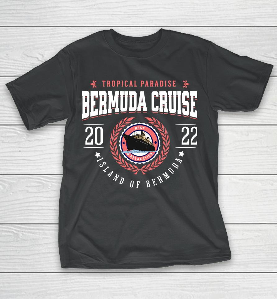Bermuda Cruise 2022 Classic Crest Souvenir Tourist T-Shirt