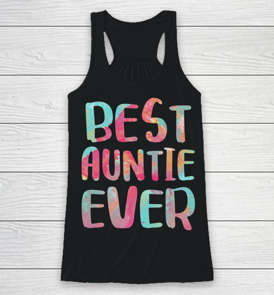 Best Auntie Ever Mother's Day Gift Racerback Tank