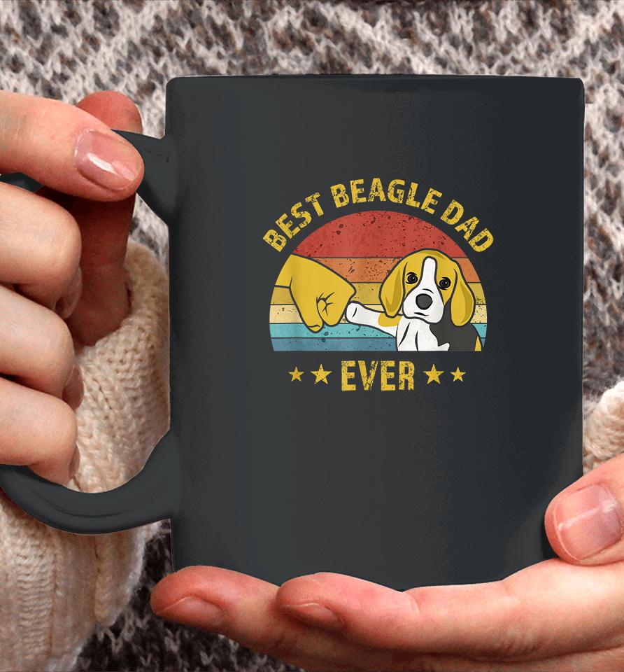 Best Beagle Dad Ever Retro Vintage Coffee Mug