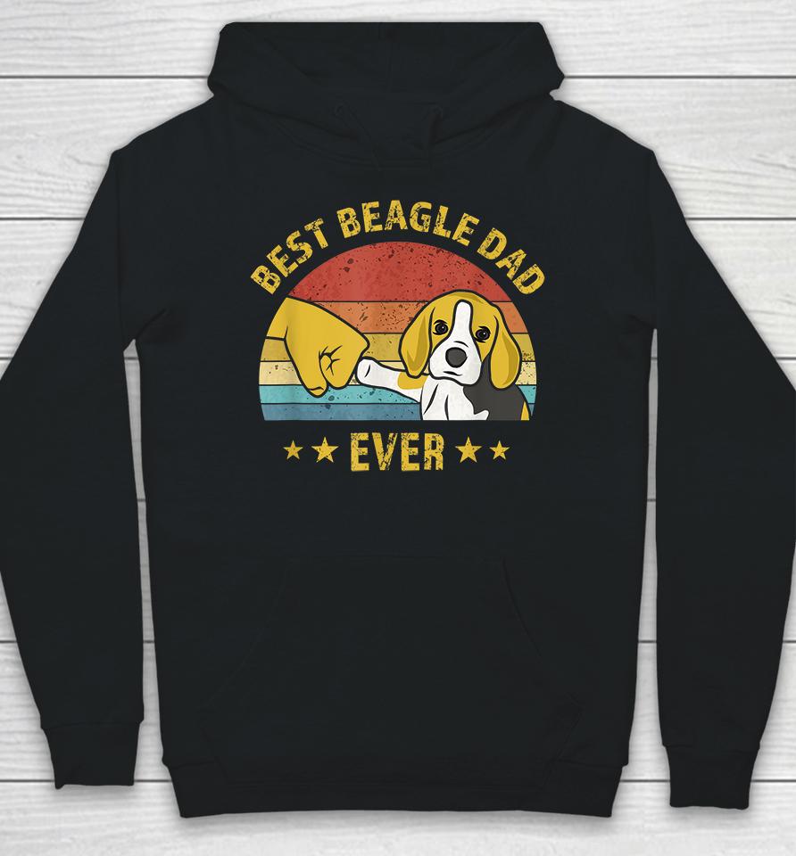 Best Beagle Dad Ever Retro Vintage Hoodie