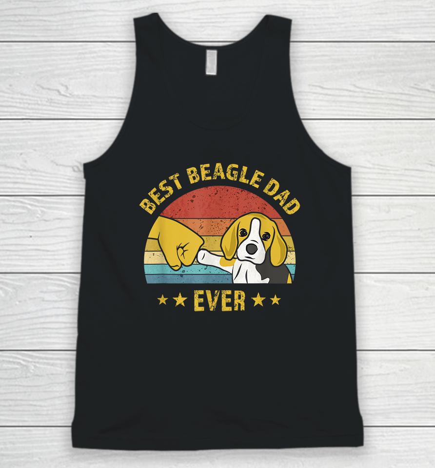 Best Beagle Dad Ever Retro Vintage Unisex Tank Top