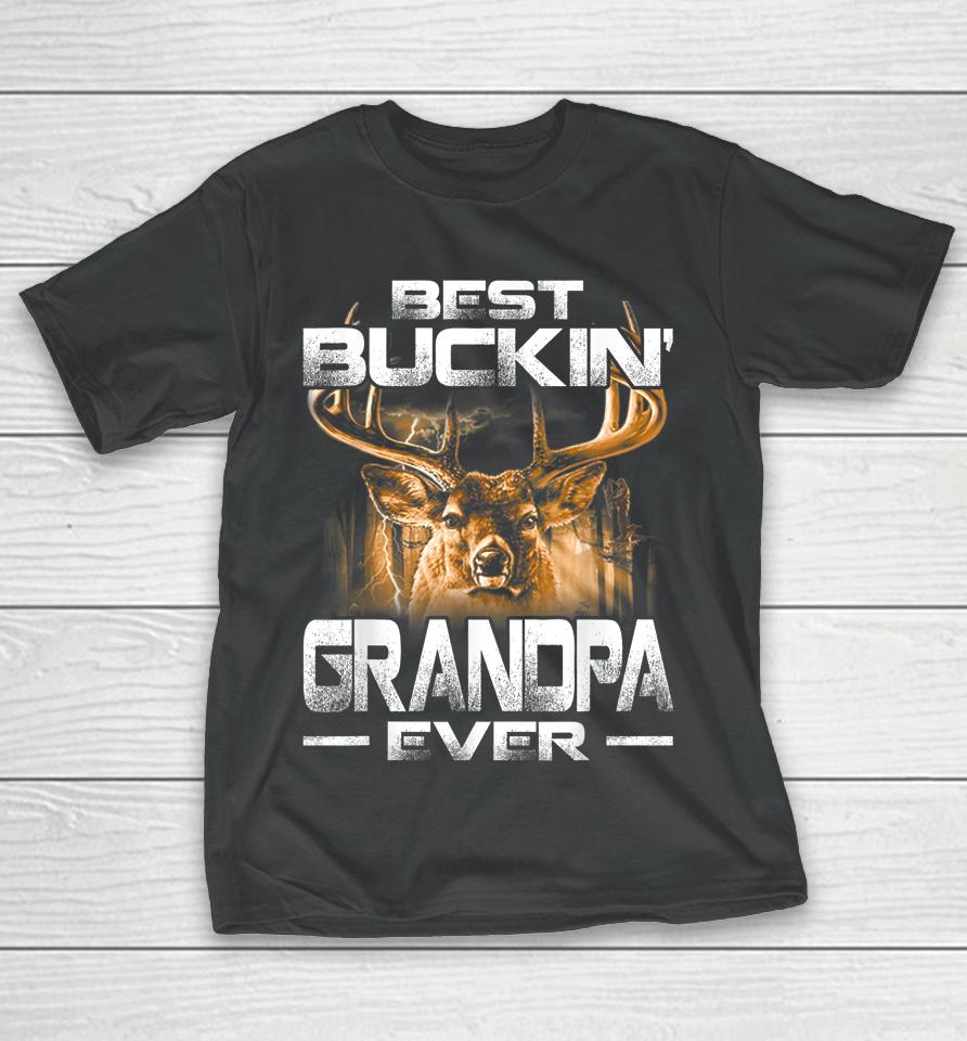 Best Buckin' Grandpa Ever Deer Hunting T-Shirt