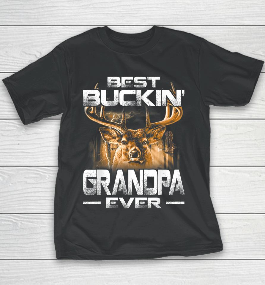 Best Buckin' Grandpa Ever Deer Hunting Youth T-Shirt