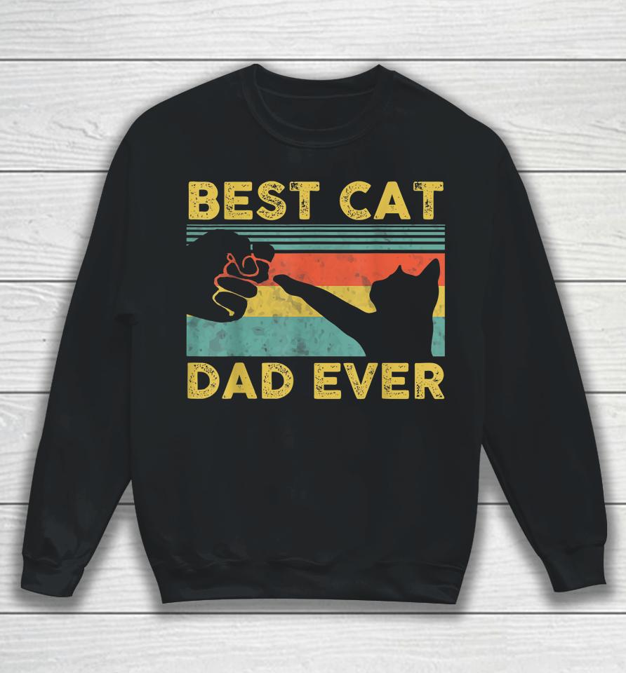 Best Cat Dad Ever Funny Cat Daddy Father's Day Sweatshirt