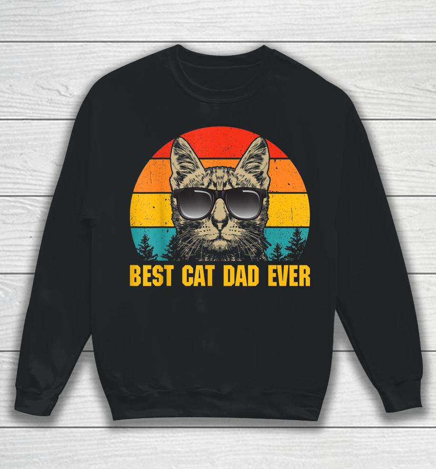 Best Cat Dad Ever Tshirt For Dad On Father's Day Cat Daddy Sweatshirt