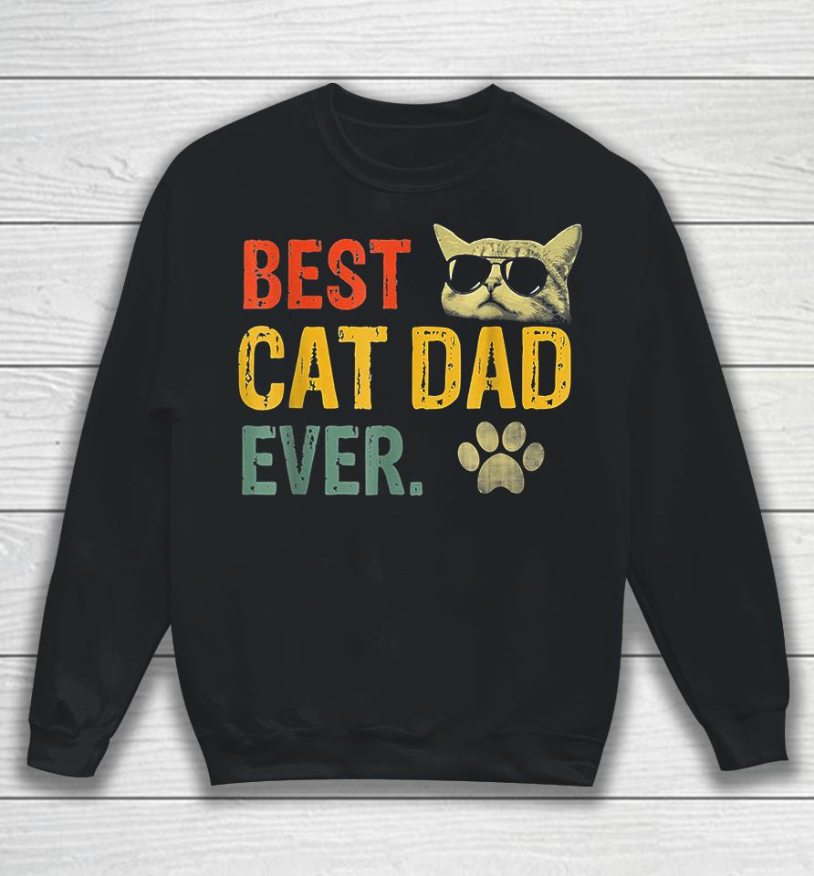 Best Cat Dad Ever Vintage Sweatshirt
