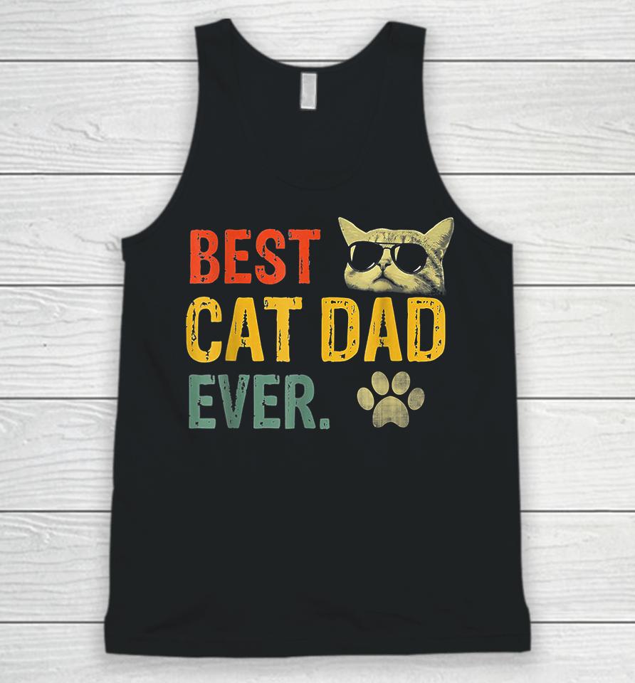 Best Cat Dad Ever Vintage Unisex Tank Top