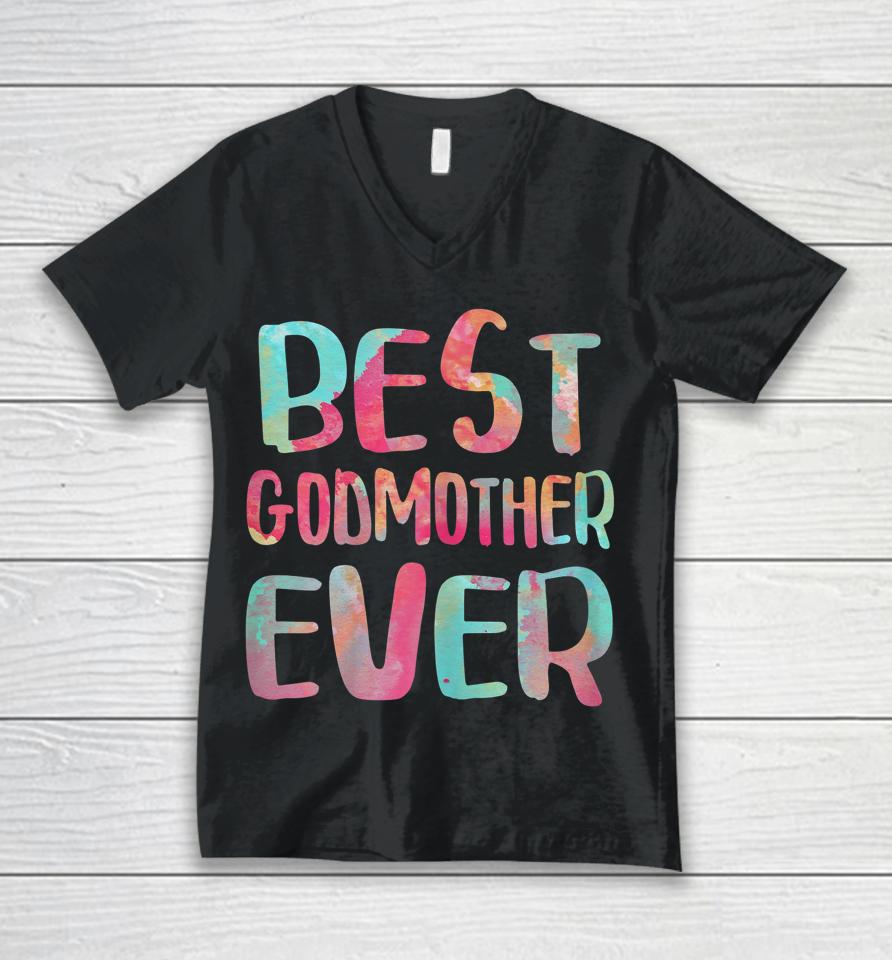 Best Godmother Ever Mother's Day Unisex V-Neck T-Shirt