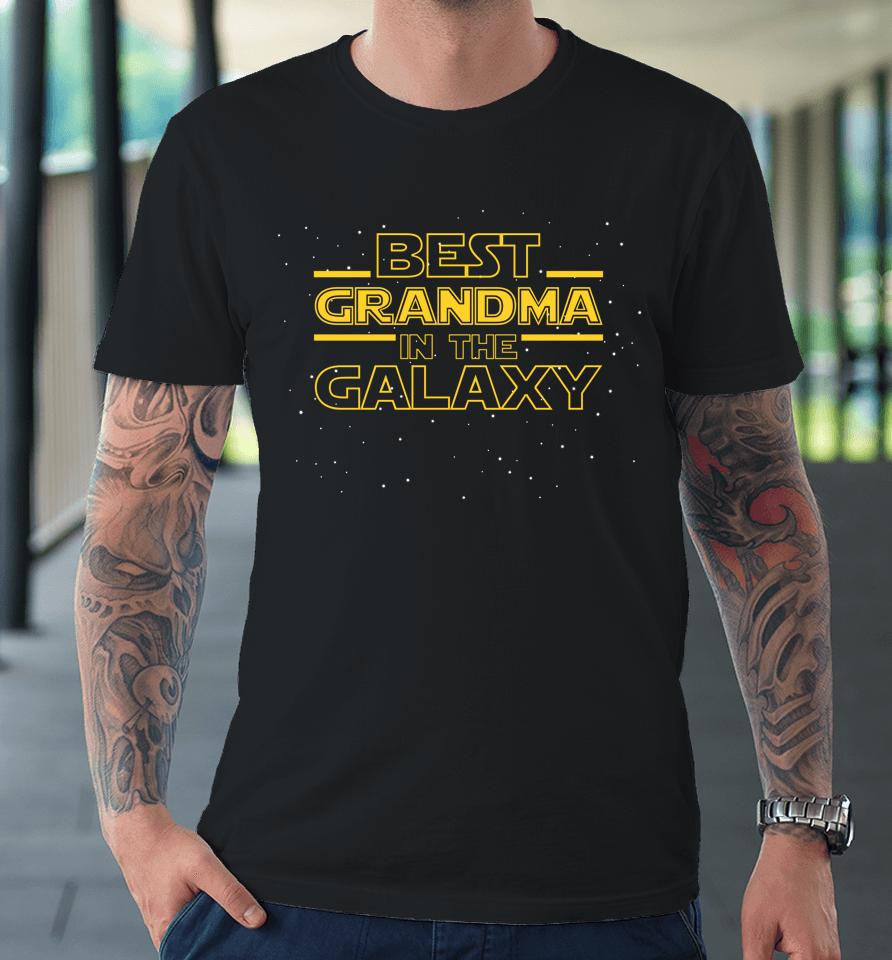 Best Grandma In The Galaxy Grandmother Premium T-Shirt