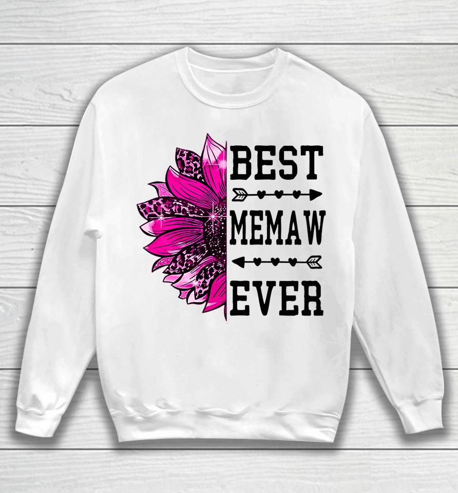 Best Memaw Ever Sunflower Mothers Day Sweatshirt