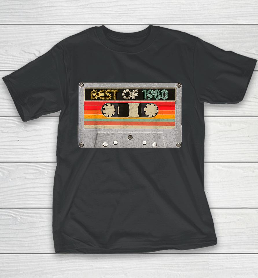 Best Of 1980 Birthday Vintage Youth T-Shirt