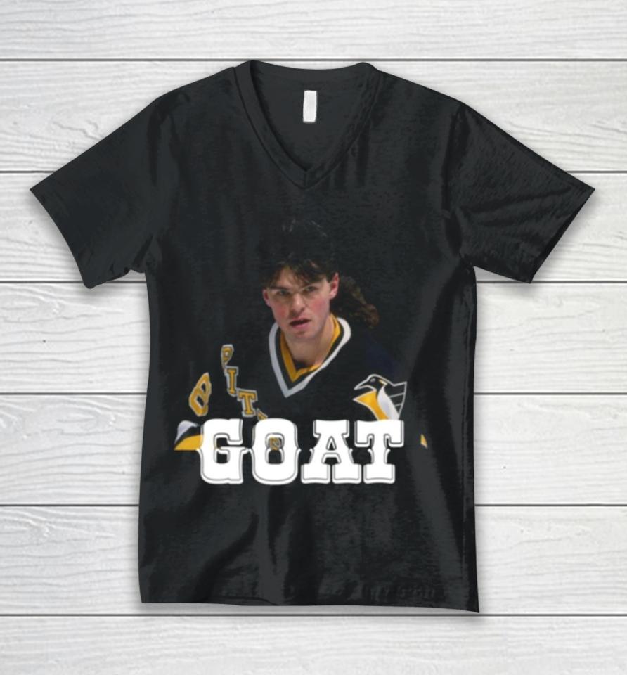 Best Pittsburgh Hockey Jaromir Jagr Goat Hockey Fan Unisex V-Neck T-Shirt