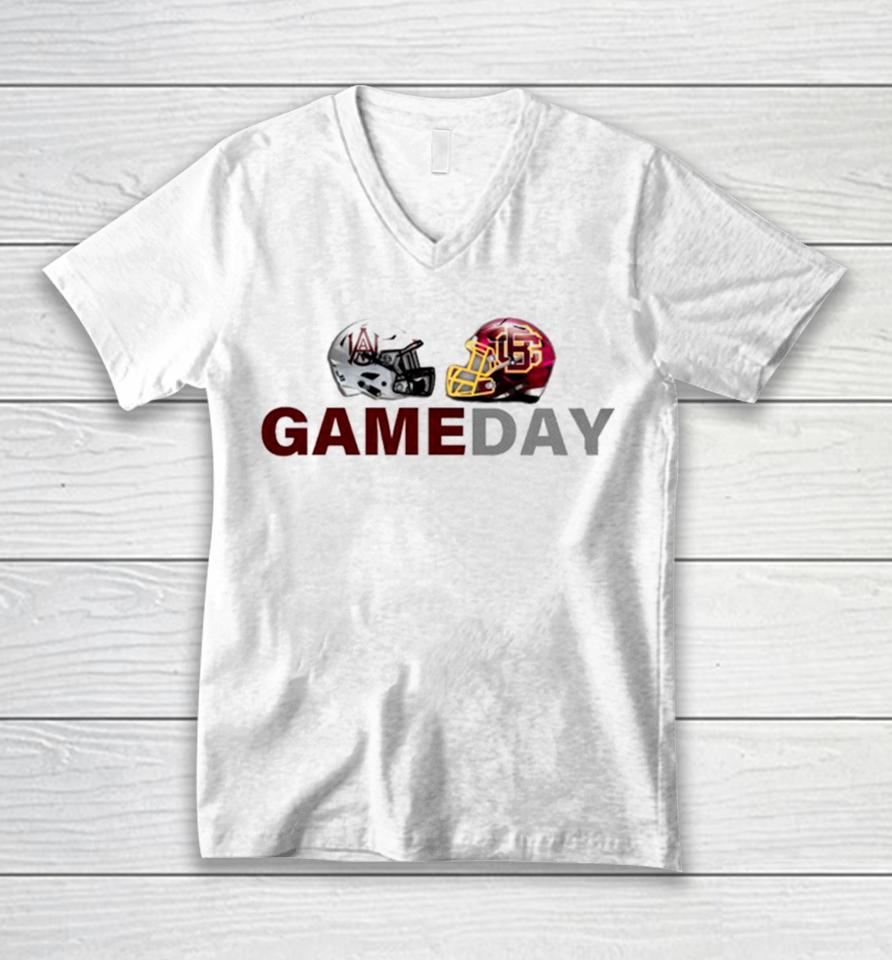 Bethune Cookman Vs Alabama A&Amp;M 2023 Football Kickoff Games Unisex V-Neck T-Shirt