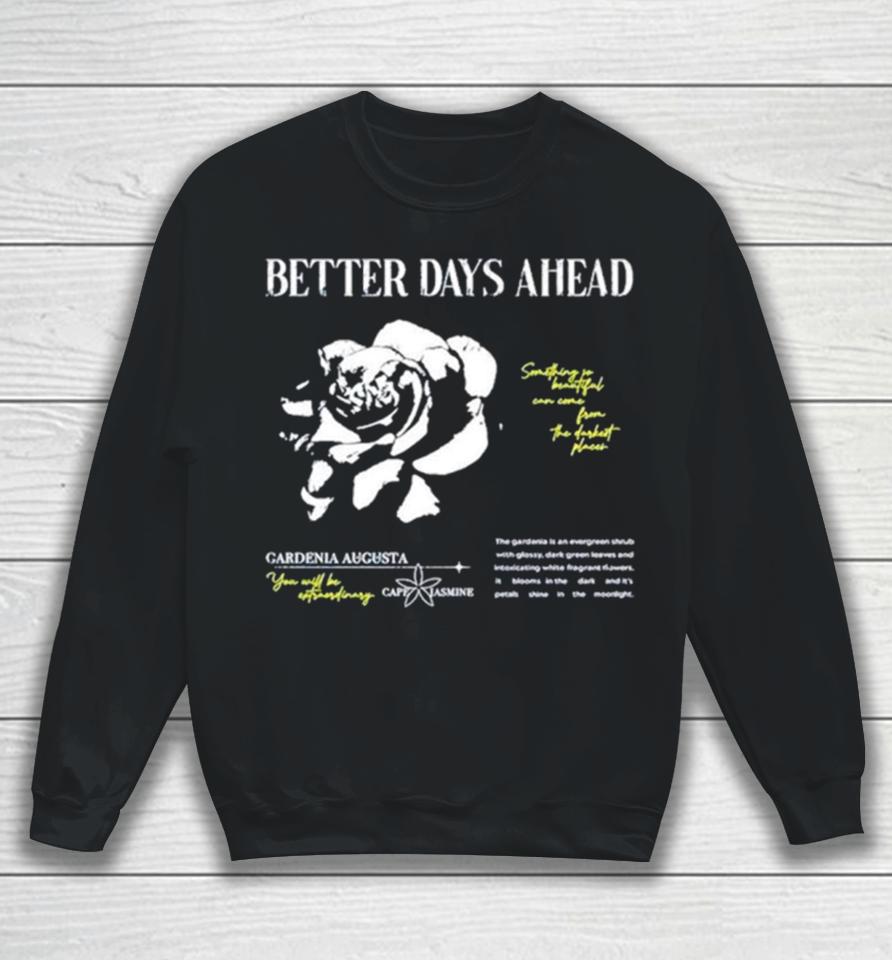 Better Days Ahead Something So Beautiful Can Come From The Darkest Places Sweatshirt