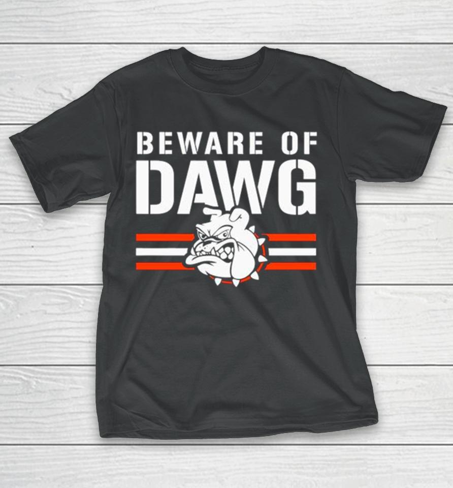 Beware Of Dawg Cleveland Browns Aggressive Mascot T-Shirt