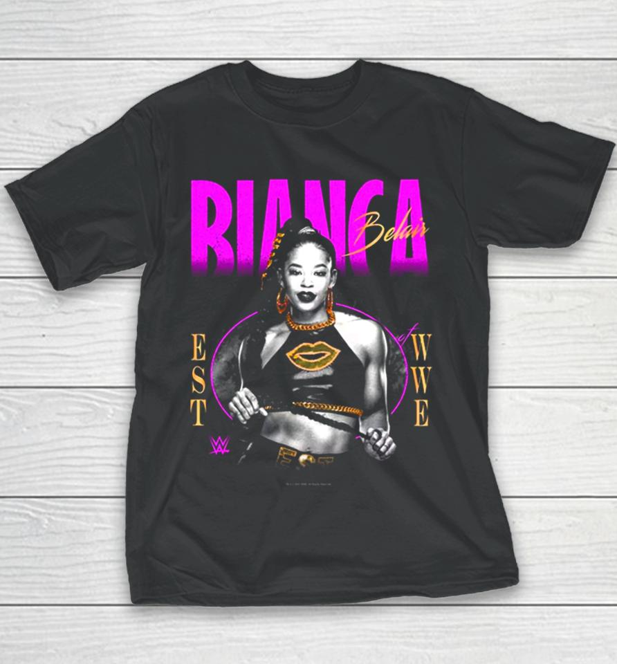 Bianca Belair Mad Engine Est Of Wwe Youth T-Shirt