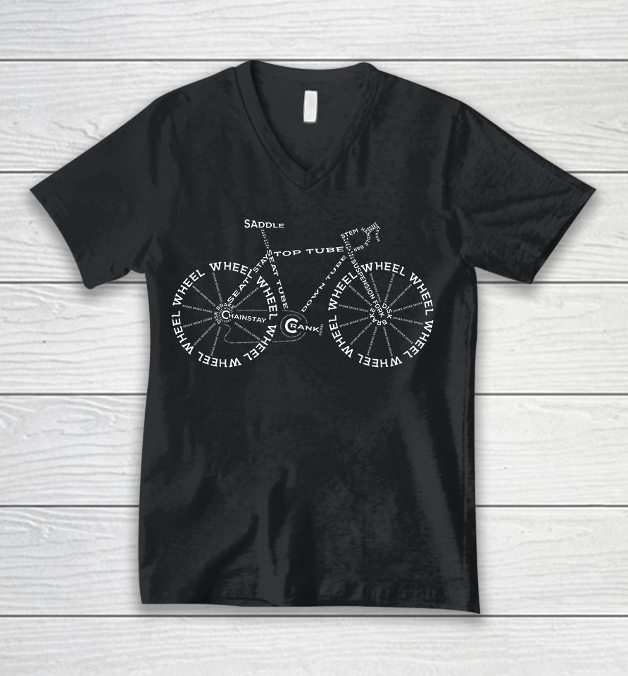 Bicycle Amazing Anatomy Unisex V-Neck T-Shirt