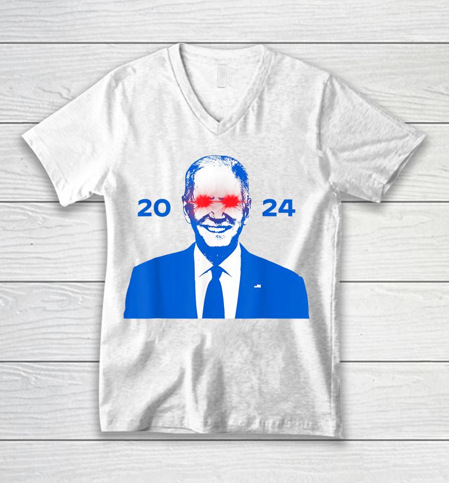 Biden 2024 Unisex V-Neck T-Shirt