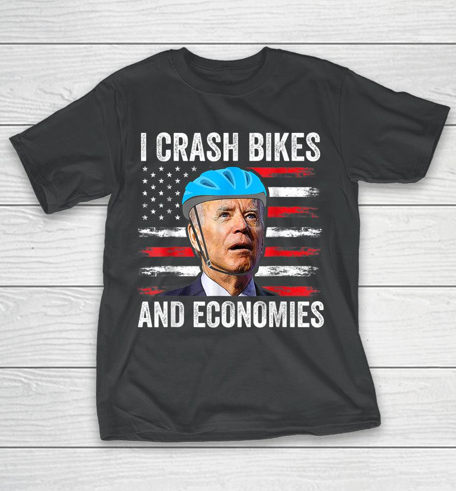 Biden Bicycle I Crash Bikes And Economies T-Shirt