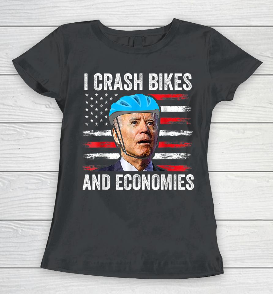 Biden Bicycle I Crash Bikes And Economies Women T-Shirt