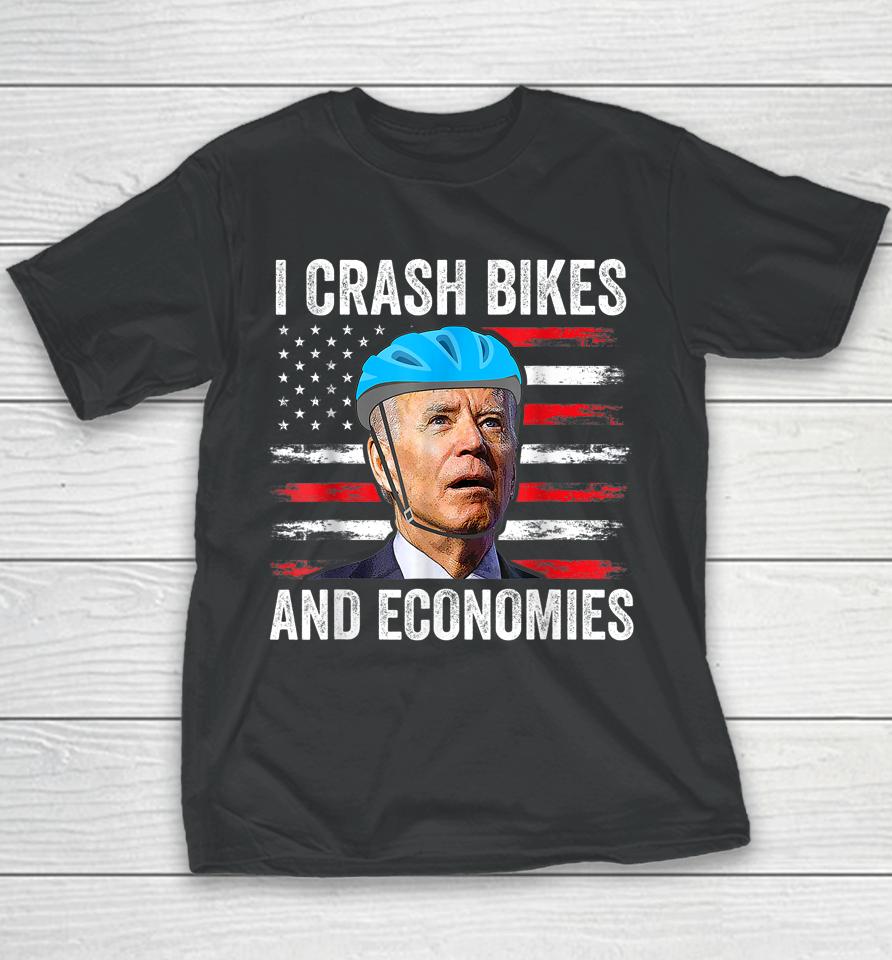 Biden Bicycle I Crash Bikes And Economies Youth T-Shirt