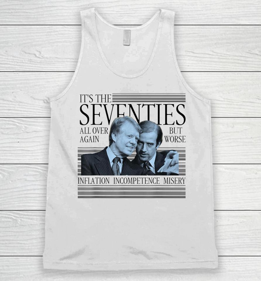 Biden Carter It's The Seventies All Over Again Political Unisex Tank Top