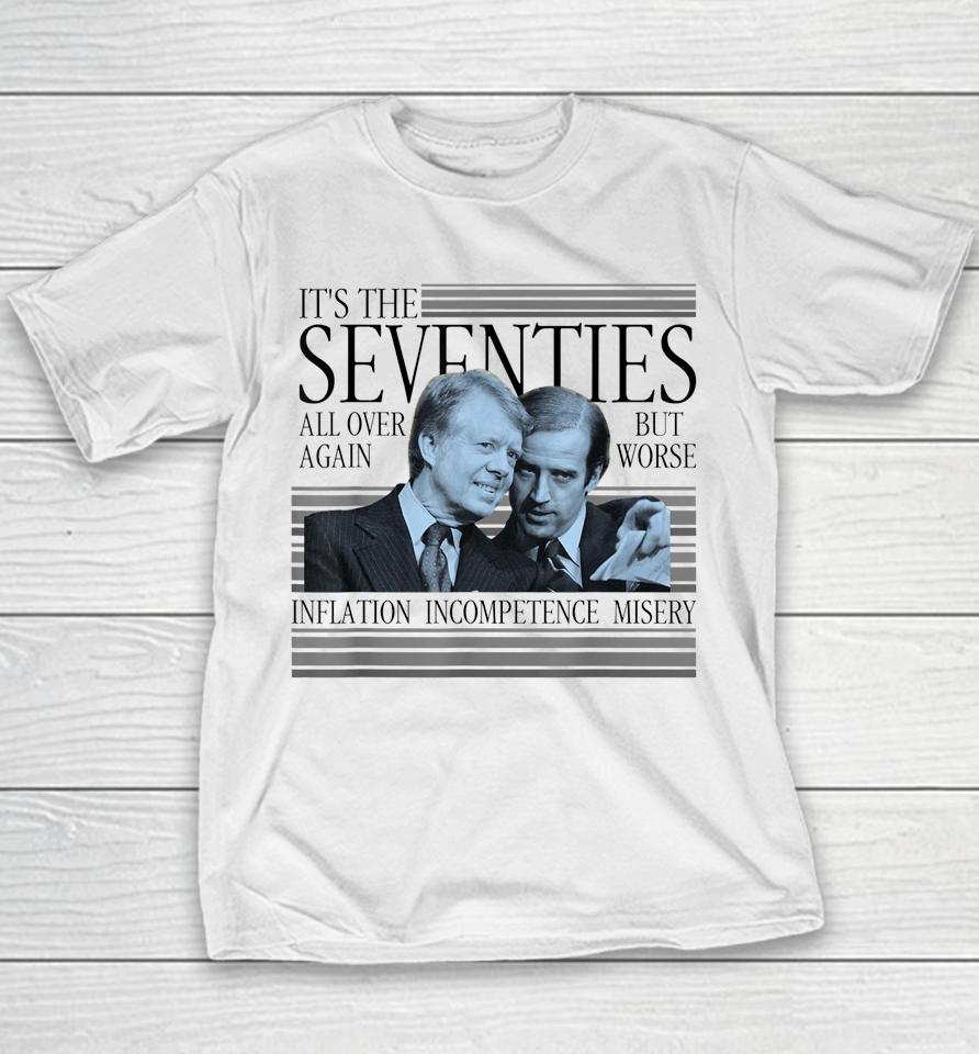 Biden Carter It's The Seventies All Over Again Political Youth T-Shirt