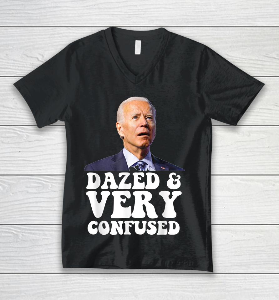 Biden Dazed And Very Confused Unisex V-Neck T-Shirt