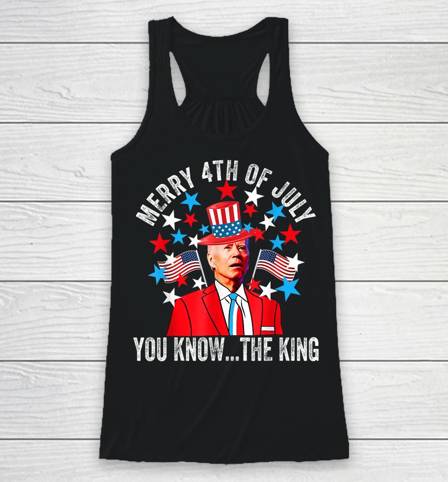 Biden Dazed Merry 4Th Of July You Know The Thing Racerback Tank